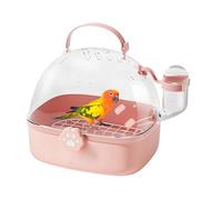 Travel Bird Cage | Portable Hamster Carrier with Water Bottle | Pet Transport Spacious Design for Parrots Inseparable Chinchilla