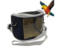 Travel Bird Carrier - Portable Parakeet Pouch for Outdoor Trips | Lightweight Mesh Cage with Adjustable Straps, Soft Sided Travel Bag, Lovebirds Budgies Macaws for Vet Visits Walking Short Journeys