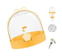 Travel Birdcage - Enough Living Space - Ventilation Holes on Top - Removable Base Grid with Drinking Water Feeder - Outdoor Iron Bird Cage