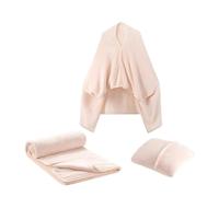 Travel Blanket Airplane Compact | Lightweight Airplane Pillow Throw Compact,Soft Flannel Blanket, Warm Traveling Plane for Men Women Adults