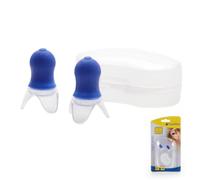 Travel Blue Silicone Flight Ear Plugs - Travel Ear Plugs for Sleep, Reduce Noise & Pressure, Comfortable & Hygienic Silicone, Perfect for Flights - Travel Essentials for a Peaceful Journey Light