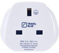 TRAVEL BLUE TB-170 UK to EU Travel Plug Adapter, White
