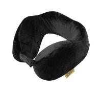 Travel Blue Wider Fit Tranquility Memory Foam Travel Pillow for Airplane Flight Pillow - Ergonomic Neck Pillow for Spinal Alignment and Comfort - High-Density Memory Foam (Black)