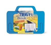 IF The Travel Book Rest (Blue) - Hands Free Reading Tablet & Book Holder - Portable Tablet Stand - Perfect Recipe Book Holder Stand for Kitchen - Use as a Cookery Book Stand & More