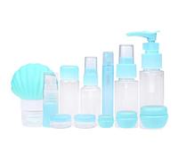 Travel Bottle Set - Refillable - TSA/Airline Approved - 12 Bottles and Jars - 3 Tools (Pipette, Funnel and Mini Spatula) - For Downsized Portions of Your Favorite Cosmetics, Lotions and Creams