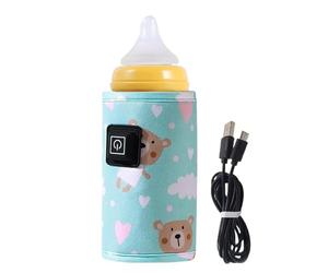 Travel Bottle Warmer, Bottle Warmer for Breast Milk, 3 TEMP RAGID ADJUSTABLE STARTING, Fast Heating Travel Accessories, Lightweight Protective Sleeve for Outdoor