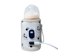 Travel Bottle Warmer,Milk Drink Heat Keeper | with LED Display Easy to Operate Safe Constant Temperature Portable Milk Warmer for Home, Family Travel