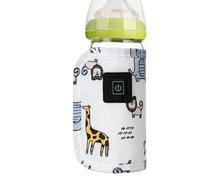 Travel Bottle Warmer - Portable USB-Powered Bottle Heater with Oxford Cloth Sleeve, 3 Gear Temperature Control 2℃, 24-Hour Insulated Design | for On-The-Go Feeding Travel Nursery
