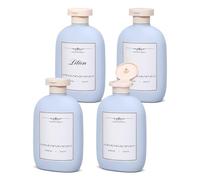 Travel Bottle with Flip Cap - Leak-proof & Refillable Squeeze Bottles for Shampoo, Conditioner, Creams etc. Lightweight Plastic Travel Tool (Blue, 260 ml)
