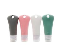 Travel Bottles, 2oz Leak Proof BPA Free Silicone Cosmetic Travel Size Toiletry Containers for Men & Women, Squeezable Refillable Silicone Tubes for Shampoo