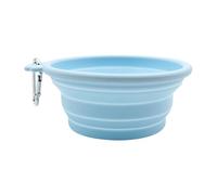Travel Bowl, Portable Hydration Dish Set, 12oz Container with Leakproof Lid, Flexible Silicone for Feeder, Pet Cup Modern Style, Drinker for Beach Camping Outdoor Lifestyles Including