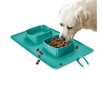 Travel Bowls for Dogs, Space-Saving Silicone Bowl, Non-Slip Silicone Bowl for Cats on the Go, for Cats, Small, Medium, Large Breeds, Puppies, Kittens, Hikes, Walks, Park