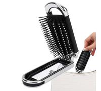 Travel Brush For Women | Foldable Hair Massage Detangling Brush With Mirror - Pocket Size Makeup Accessories For Purse, Bag, Pocket, Suitcase Discover The Perfect Travel Companion With Our Conv