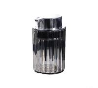 Travel Bubble Bottle with Push Type Dispenser for Lotion and Shampoo PET+ABS Material, Easy to Replenish, 30 Days Use (grey)