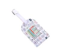 Travel Buddies Luggage Tags for Suitcases Explore The World Together Travel Bag Labels Vacation Suitcase Tags (Travel Buddies LT)