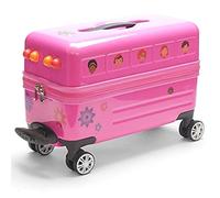Travel Buddies Ride-On Pink Flower Bus, Flower Bus, One Size, Ride-On Pink Bus