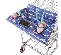 Travel Bug Baby and Toddler Shopping Cart Cover & High Chair Cover - Whales