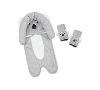 Travel Bug Baby & Toddler 3-Piece Head Support & Strap Covers Set for Car Seats, Strollers & Bouncers … (Koala)
