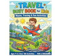 Travel Busy Book for Kids: Mazes, Tracing & Fun Activities