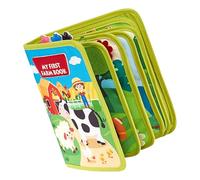 Travel Busy Toy | Farm Book Kids Busy Game - Fine Motor Skills Training Development Activity Book for Preschoolers Boy Girl Travel Bedroom Home Living Room
