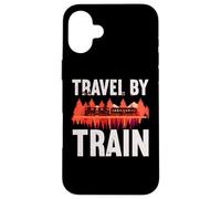 Travel By Train Railway Engineer Steam Locomotives Train Case for iPhone 16 Plus