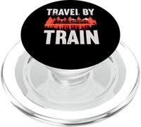 Travel By Train Railway Engineer Steam Locomotives Train PopSockets PopGrip for MagSafe