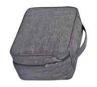 Travel Cable Organiser Bag Double Layer Electronics Case for Chargers for Data Cables for Power Bank Hard Drive Storage 24.5x18x10cm(Gray)