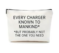 Travel Cable Organiser Bag,Funny Chrger Cable Storage Pouch Case,Travel Essentials Accessories Gifts for Women Men Travelling Travellers Holiday
