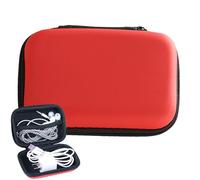 Travel Cable Organizer Bag - Electronic Travel Organizer, Electronics Case | Protective Case for Electronic Organizer, Headphone Technology Case, red, riferimento alla descrizione, Please refer