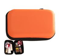 Travel Cable Organizer - Data Cable Storage Bag | Portable Travel Electronics Organizer, Storage Bag, Portable Storage Bag, Tech Organizer, Orange, Fare riferimento alla descrizione, Please refer to