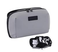 Travel Cable Organizer - Portable Bag Electronics Organiser | Travel Accessories Bag | Cord Organize | Protective Padded Zippered Compartment for Hard Drive Charger Phone Gadgets Shockproof