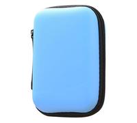 Travel Cable Organizer, Technical Storage Bag | Compact multi-compartment data cable bag, electronics gadget bag for business travel, daily office use and headphone cable management, Blue, se