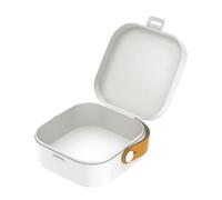 Travel Cable Storage Box | Portable Cable Storage Box with Handle | Travel Organizer Pouch - For Home School Gym Daily Transportation, white, Se référer à la description, Refer to description