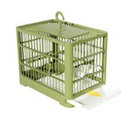 Travel Cage for Bird - Eleven Inch Animal Moving Box, Handheld Ventilation Basket | Space Saving Trip Backpack Cage for Macaws Small Parrots Outing Vehicle Moving Airplane Vet Visit Vacation Trip