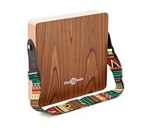 Travel Cajon by Gear4music | Great for busking or stripped-back sets, beech plywood for durability and resonance, teak laminate top for warm bass