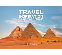 Travel Calendar 2026, Travel Inspiration Wall Calendar 2026. Large 12 Month, Month to View with Notes & Checklist Pages, UK Made by Our World