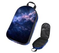 Travel Camping Utensils Organizer Bag,Space Galaxy Nebula Starry Storage Bag for Cooking Utensil Set, Kitchen Accessories Storage Pouch for Outdoor BBQ, Bag Only