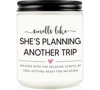Travel Candle Gifts for Women, Travelling Gifts, Candles Gift for Travellers, Birthday Candle for Friends Coworkers Colleagues, Christmas, Thanksgiving Day, Lavender Scented Candles