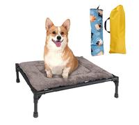 Travel Canvas Sleeping Mat - Waterproof Raised Plat-form, Durable All-Weather Frame, Kennel Accessory Gear, Off the Ground Frame Easy Assembly | Road Trip Gear Solution for Travel, Backyard, and Home