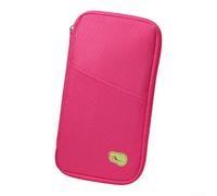 Travel Card Holder for passport Wallet Polyester 25cm Travel(Red)