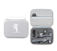 Travel Carrying Case for DJI Osmo Mobile 8 Storage Bag Shockproof Waterproof PU Protective Cover Portable Travel Organizer Hard Case for OM8 Gimbal Stabilizer (Gray)