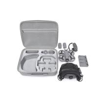Travel Carrying Case Suitable for DJI NEO 2 Drone High-Capacity Organizer Bag Goggles N3 Storage Box with Shoulder Strap (Grey PU)