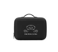 Travel Carrying Case Suitable for PICO4 Ultra VR Portable Storage Bag Shoulder Crossbody Bag Dust Protective Box Accessories (Black)