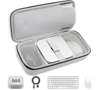Travel Case for Apple Mac mini M4/M4 Pro, with Magic Mouse, Magic Keyboard and Power Line Compartments - Portable Mac mini M4 Case for Business Travel, Mobile Office, Move House