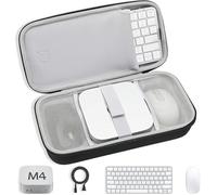 Travel Case for Apple Mac mini M4/M4 Pro, with Magic Mouse, Magic Keyboard and Power Line Compartments - Portable Mac mini M4 Case for Business Travel, Mobile Office, Be on Tour
