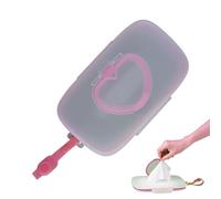 Travel Case for Baby Wipes, Refillable Wet Wipes Container - Lightweight Baby Wipes Holder, Wet Wipe Dispenser, Wiping Box Dispenser, Reusable Wipe Container with Lid for Home