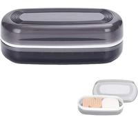 Travel Case for Kitsch Shampoo bar, Shampoo Bar Holder, Travel Soap Container, Large Soap Box, Soap Dish with Draining Layer, Case for Bathroom