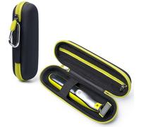 Travel Case for Philips OneBlade 360/Pro/Intimate Series - Hard EVA Storage Case for Electric Shaver, Beard Trimmer & Body Groomer with Accessories Organizer, Black&Green