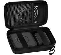Travel Case for UCOMX for Nano/for Iseyyox/for LISEN/for RTOPS 3 in 1 Wireless Charger, Foldable Magnetic Charging Station Storage Holder Bag for Fast Charge Pad Cable and Adapter -Box Only (Black)