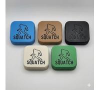 Travel case sqautch Natural cold soap Holder Dish with Drip Tray, Rugged Soap Box with Drainage Insert, Men's Grooming Gift for Gym and Travel (Blank Blue)